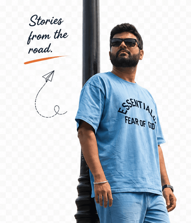 Omkar (Omee Sawant) on the road